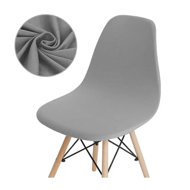 SCANPLAID - Housse chaise scandinave imprimée coquille