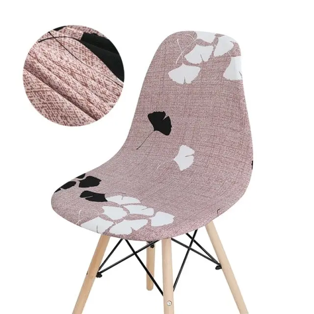 SCANPLAID - Housse chaise scandinave imprimée coquille