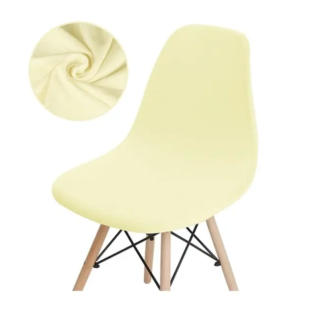 SCANPLAID - Housse chaise scandinave imprimée coquille