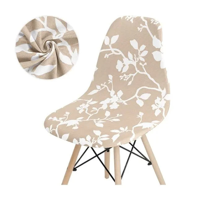 SCANPLAID - Housse chaise scandinave imprimée coquille