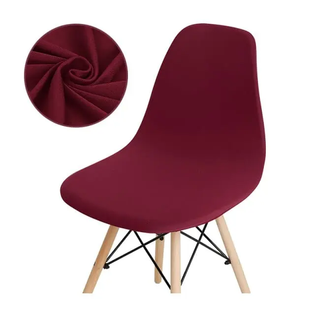 SCANPLAID - Housse chaise scandinave imprimée coquille
