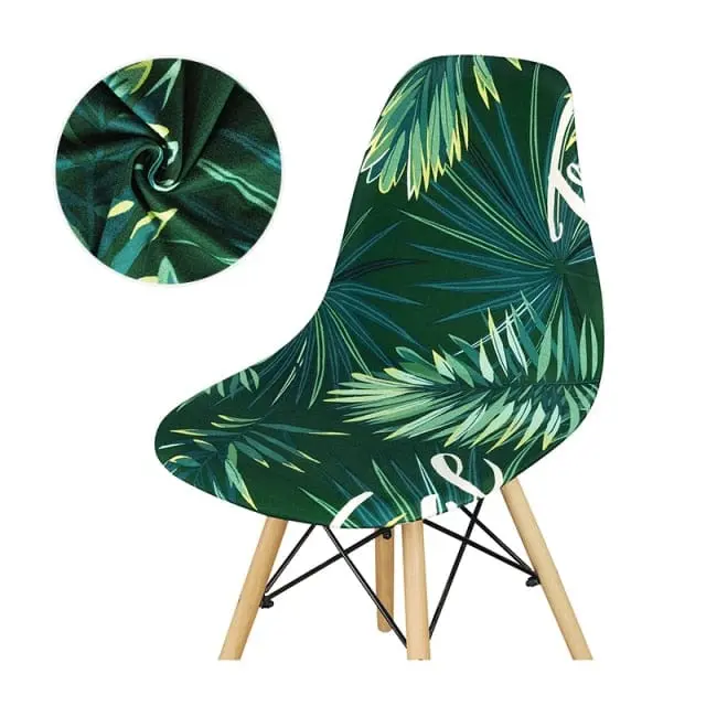 SCANPLAID - Housse chaise scandinave imprimée coquille