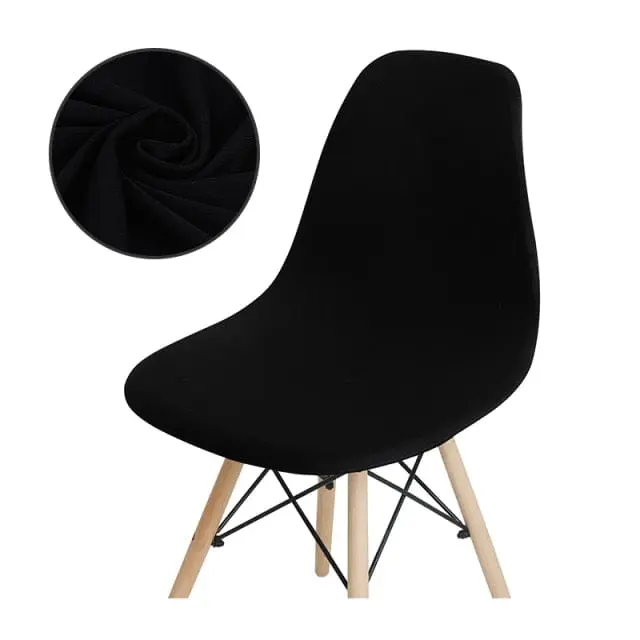 SCANPLAID - Housse chaise scandinave imprimée coquille