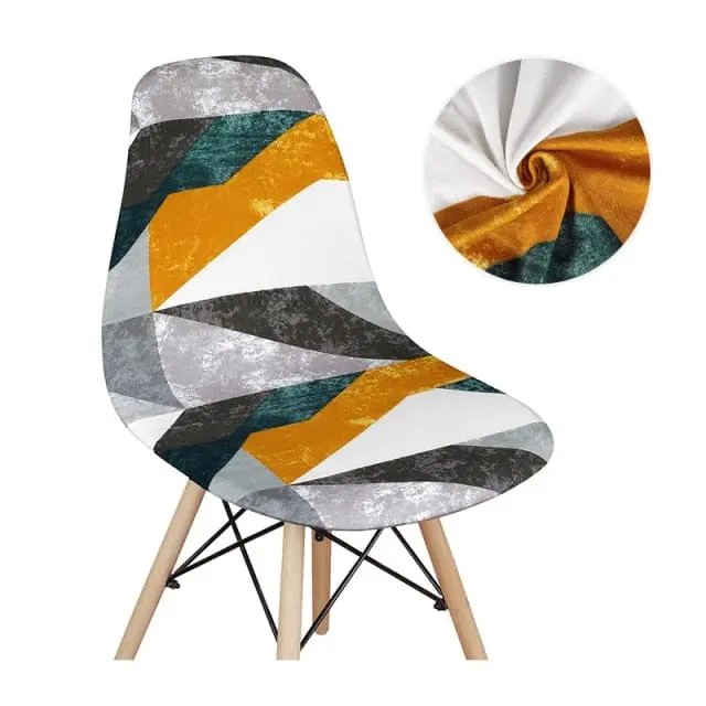 SCANWITH - Housse de chaise scandinave couleur pure