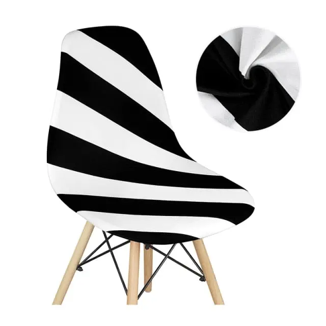 SCANWITH - Housse de chaise scandinave couleur pure