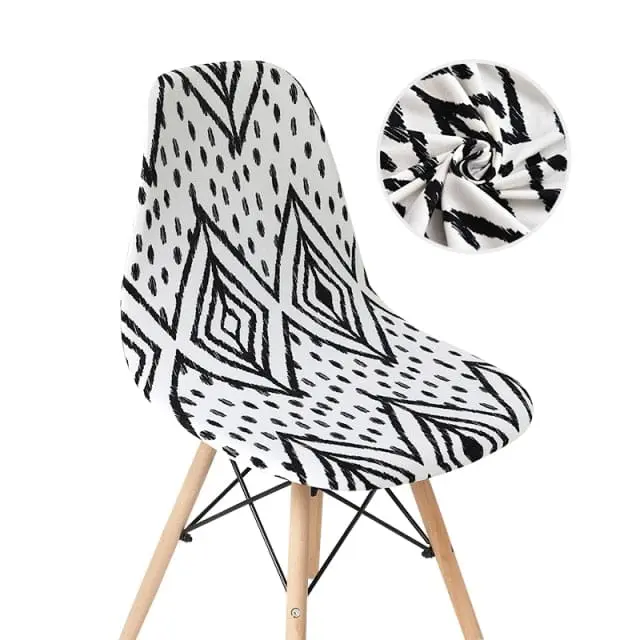 SCANWITH - Housse de chaise scandinave couleur pure
