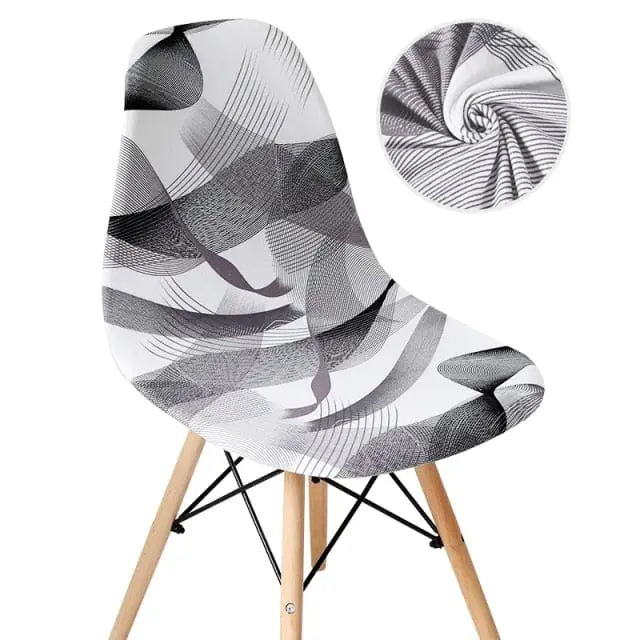 SCANWITH - Housse de chaise scandinave couleur pure