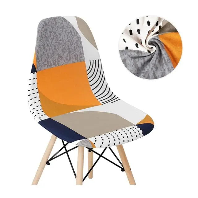 SCANWITH - Housse de chaise scandinave couleur pure