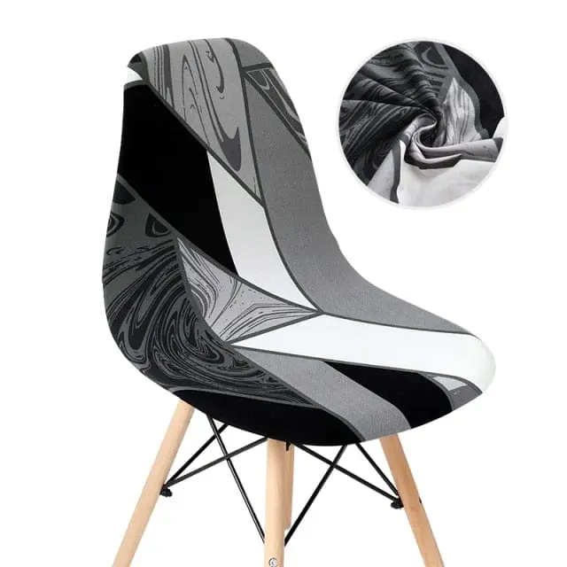 SCANWITH - Housse de chaise scandinave couleur pure