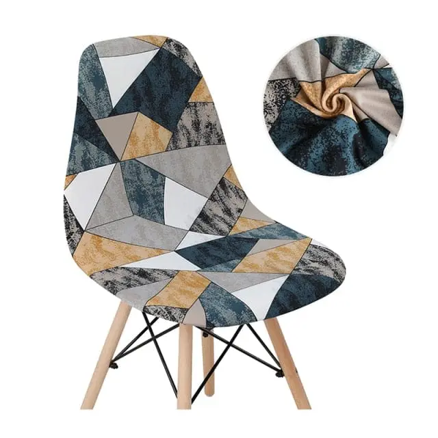 SCANWITH - Housse de chaise scandinave couleur pure