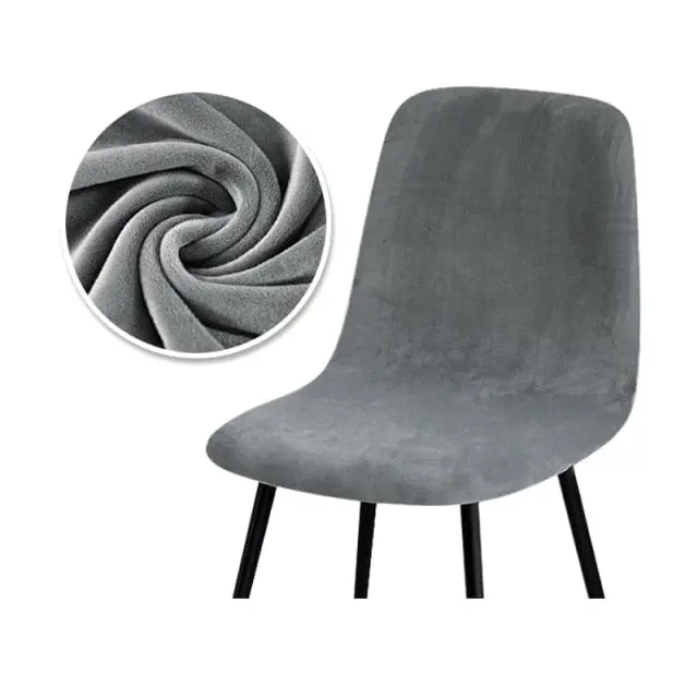 HOTELS - Housse chaise scandinave en tissu velours