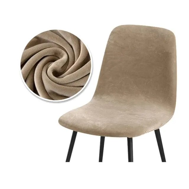 HOTELS - Housse chaise scandinave en tissu velours