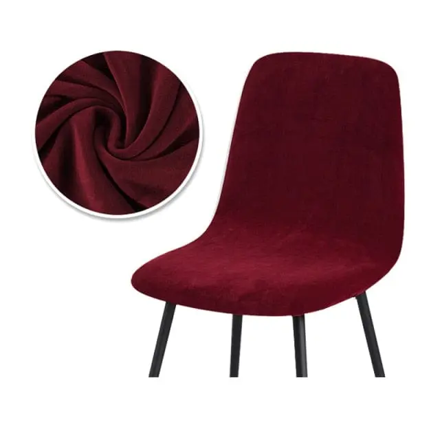 HOTELS - Housse chaise scandinave en tissu velours