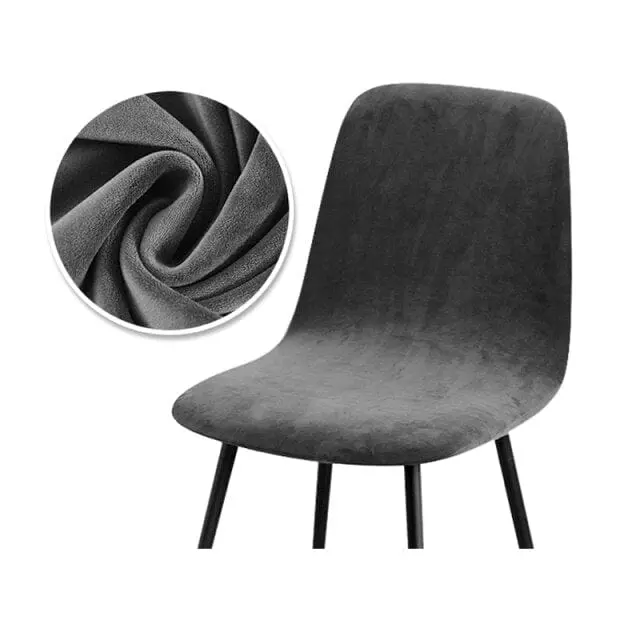 HOTELS - Housse chaise scandinave en tissu velours