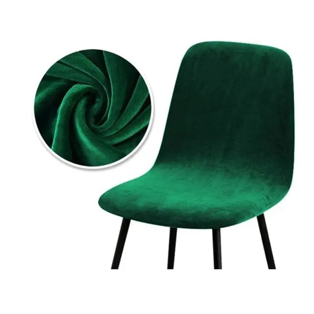 HOTELS - Housse chaise scandinave en tissu velours