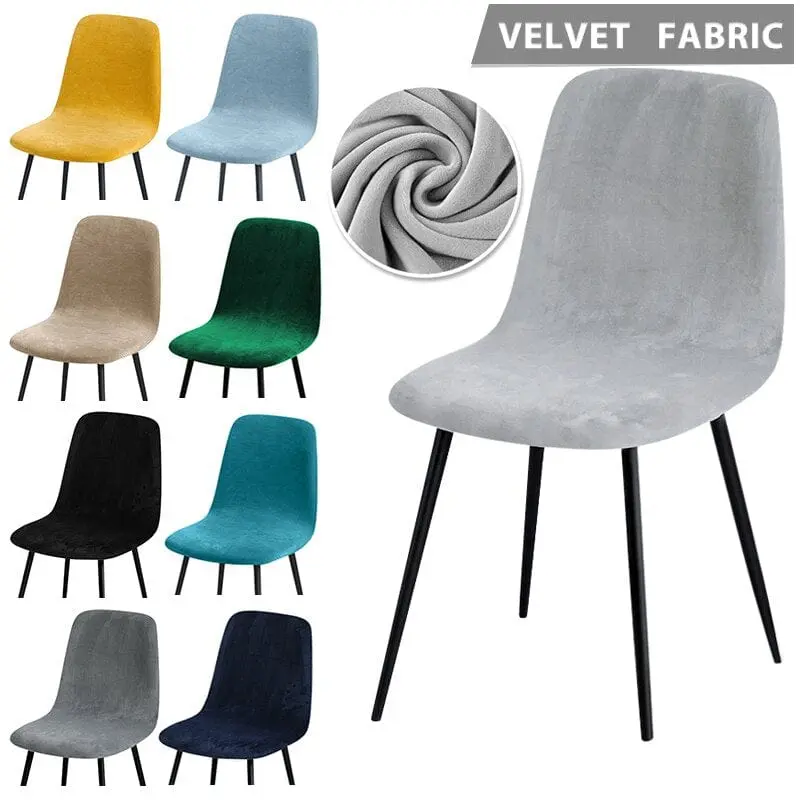 HOTELS - Housse chaise scandinave en tissu velours