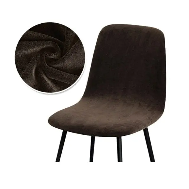 HOTELS - Housse chaise scandinave en tissu velours