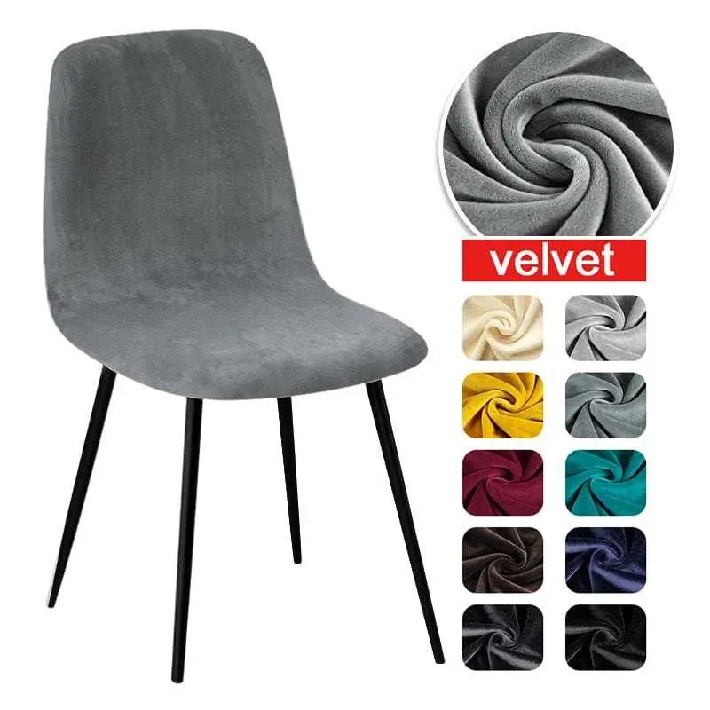Housse chaise scandinave en velours VELVET
