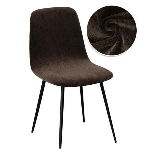 Housse chaise scandinave en velours VELVET