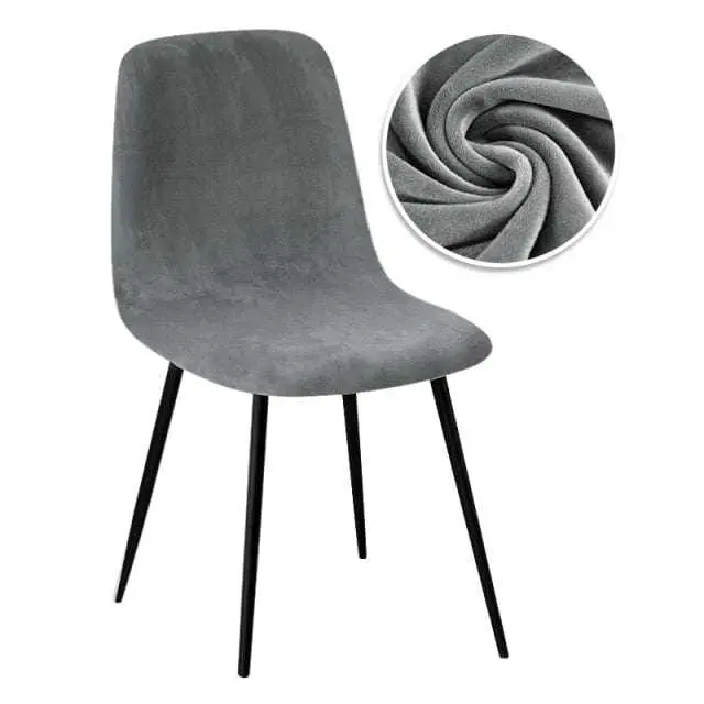 Housse chaise scandinave en velours VELVET