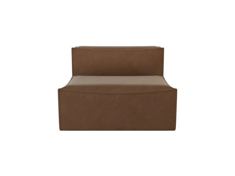 Catena Sofa Center L100 - Rich Velvet - Soft Brown
