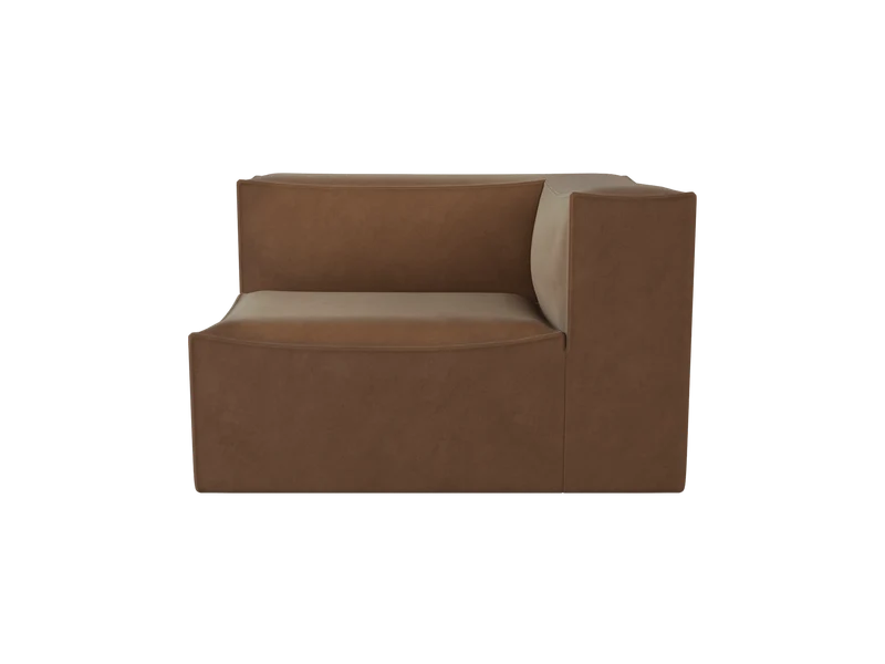 Catena Sofa Armrest Right S401 - Rich Velvet - Soft Brown