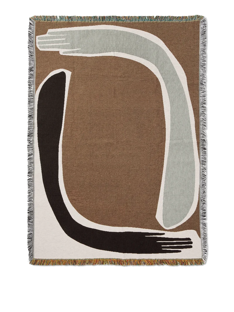 Pose Tapestry Blanket - Coffee