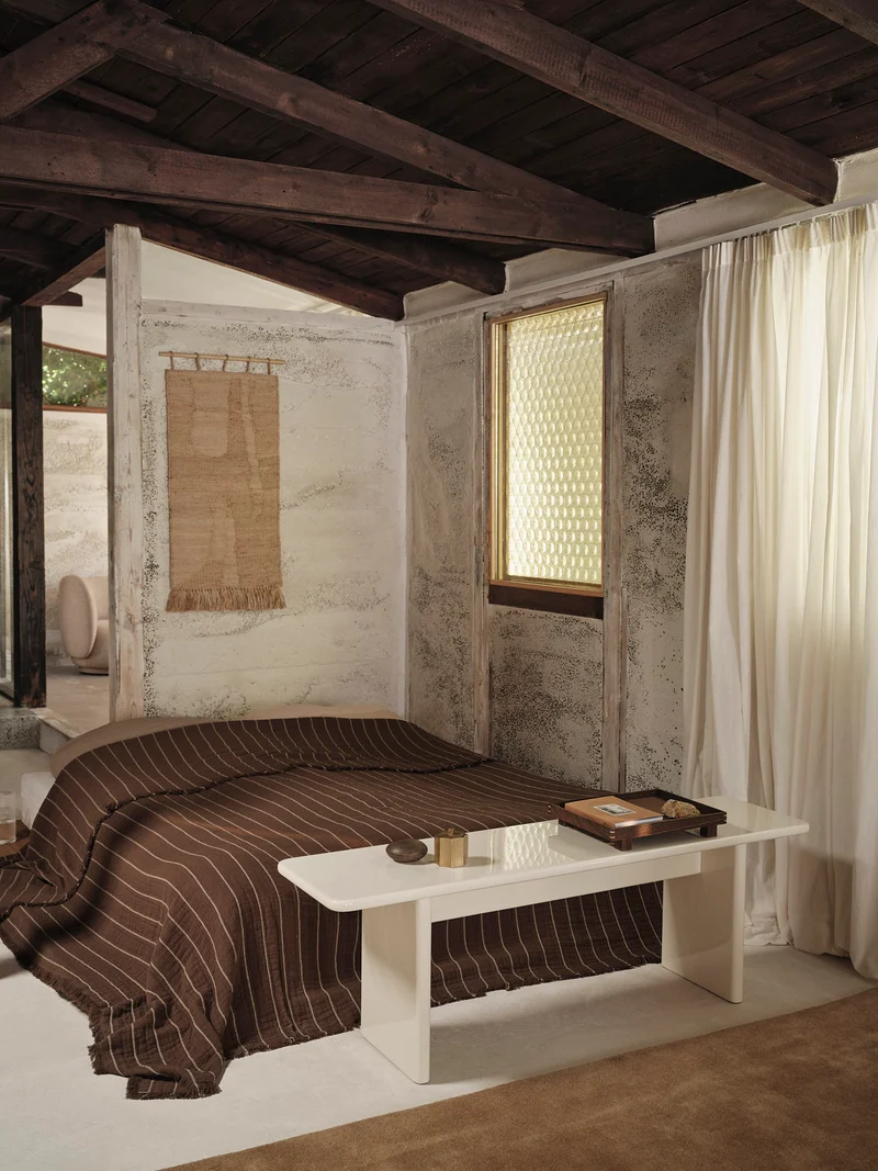 Aires Bedspread - Double - Stone