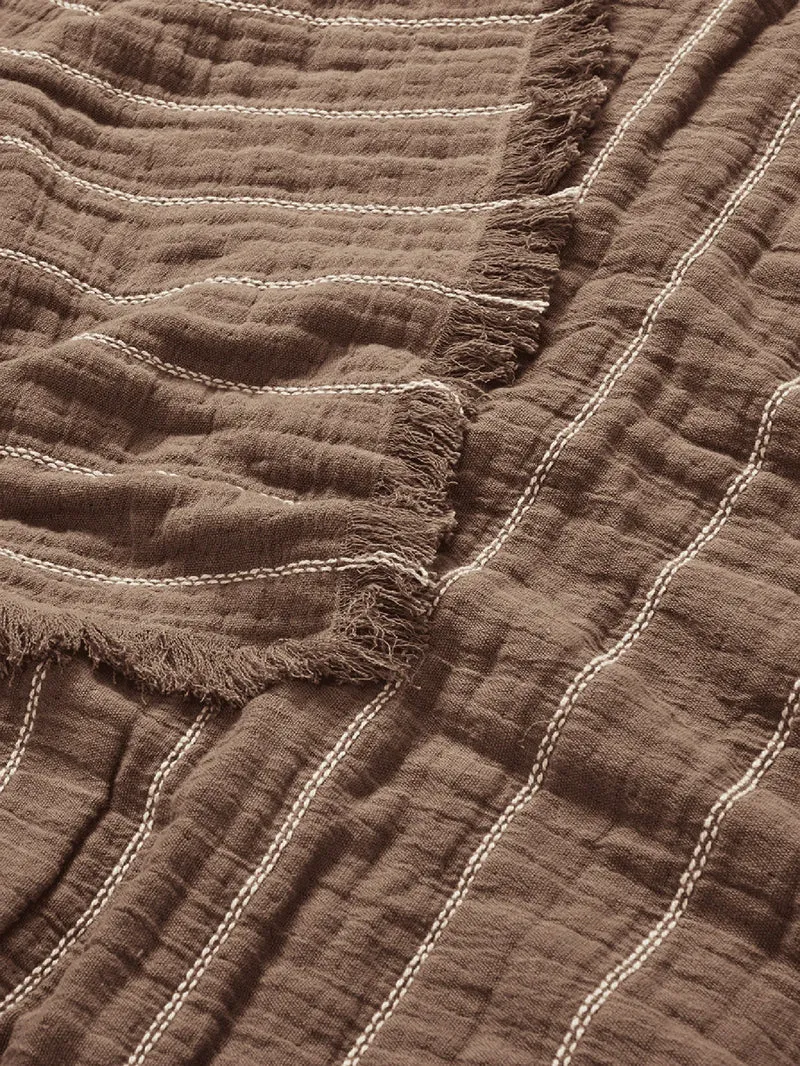 Aires Bedspread - Double - Stone