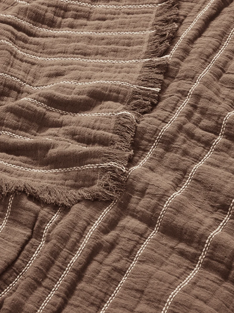 Aires Bedspread - Single - Stone