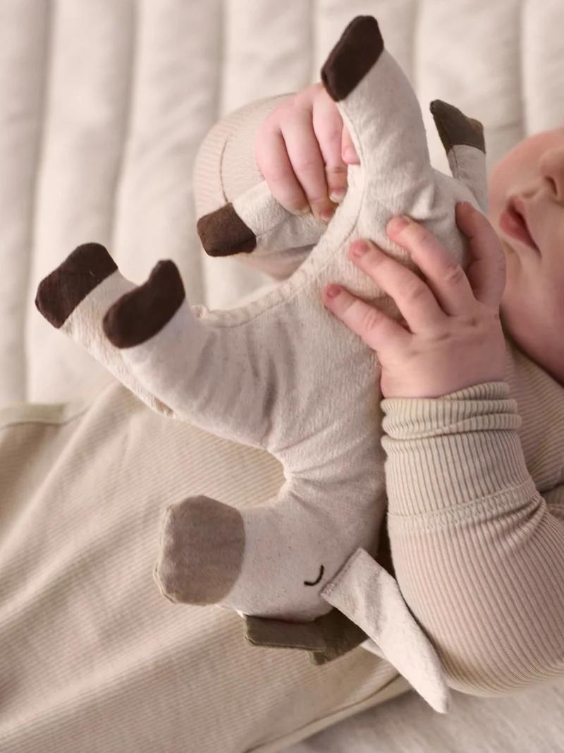 Donkey Soft Toy - Undyed/Dark Sand
