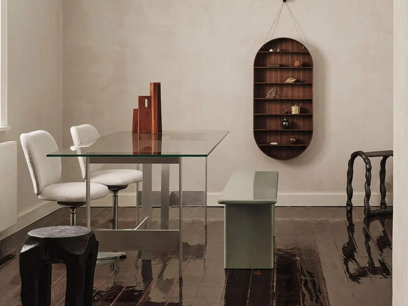 Lager Dining Table - 200 x 90 - Glass/Aluminium