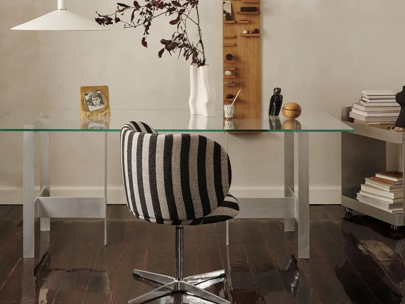 Lager Dining Table - 200 x 90 - Glass/Aluminium