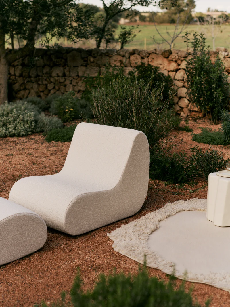 Rouli Center Module - Pure Bouclé - Off-white