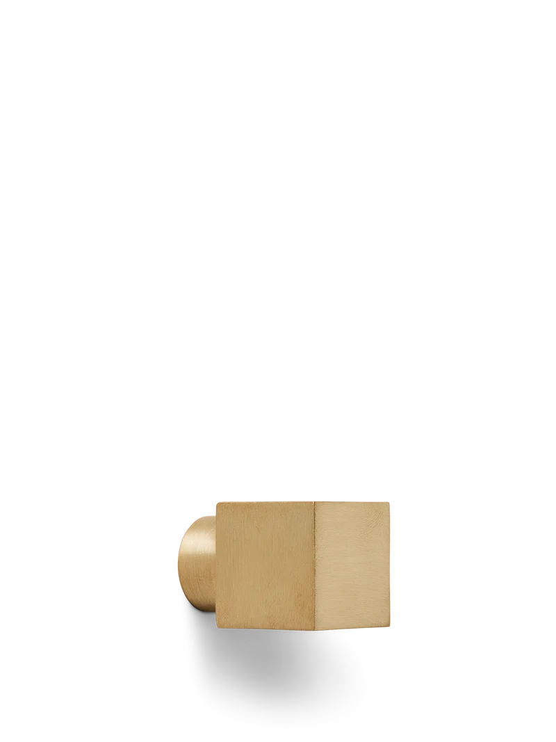 Square Hook - Small - Brass