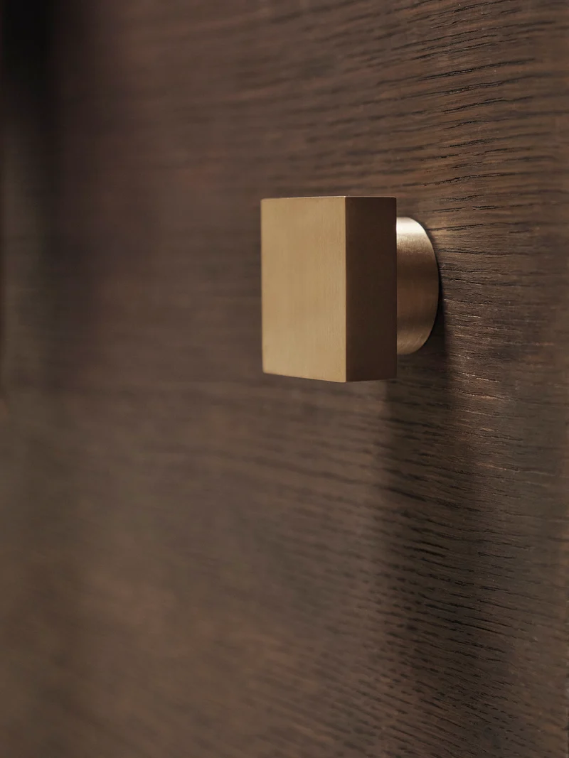Square Hook - Large - Brass