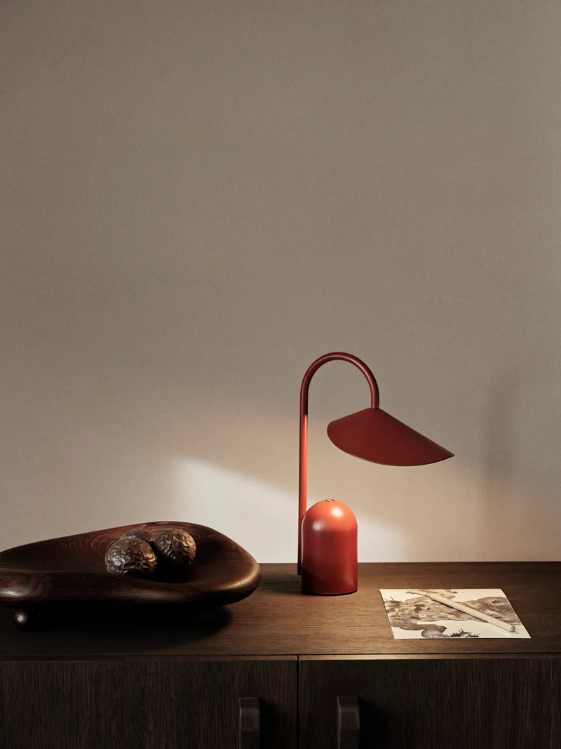 Arum Portable Lamp - Oxide Red