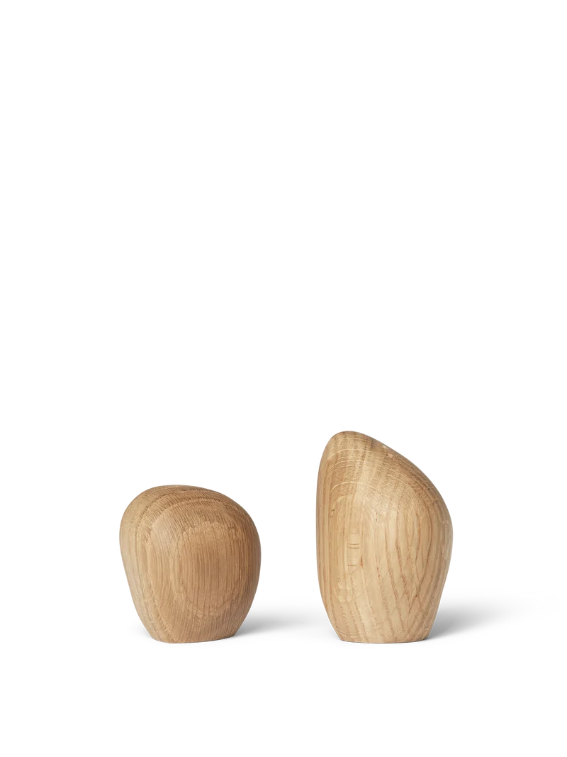 Cairn Salt and Pepper Shakers - Set of 2 - Oak
