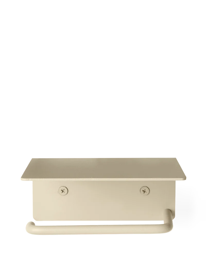 Dora Toilet Paper Holder - Shelf - Cashmere
