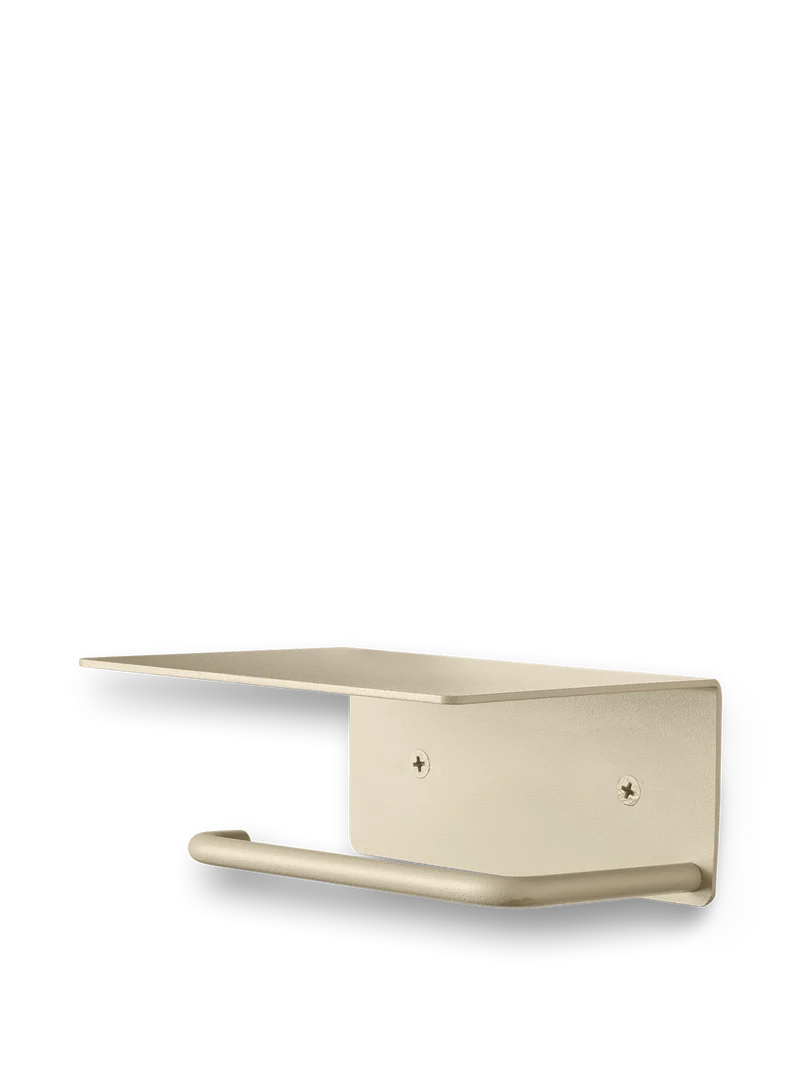 Dora Toilet Paper Holder - Shelf - Cashmere