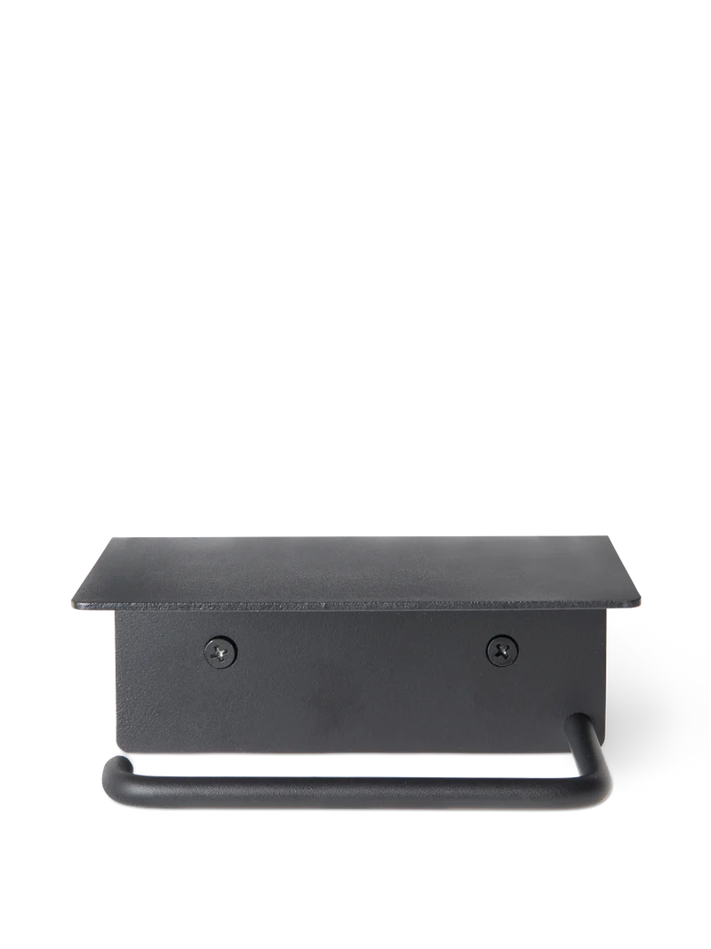 Dora Toilet Paper Holder - Shelf - Black