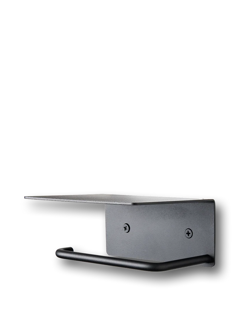 Dora Toilet Paper Holder - Shelf - Black