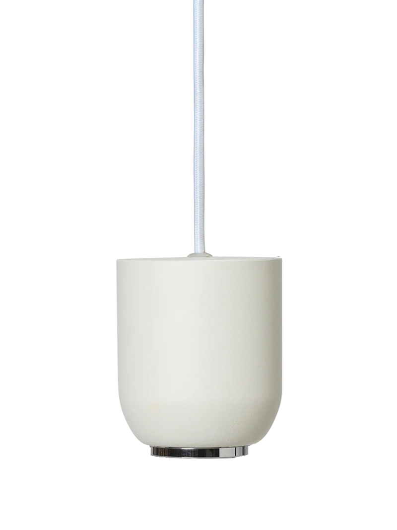 Socket Pendant Bell - White