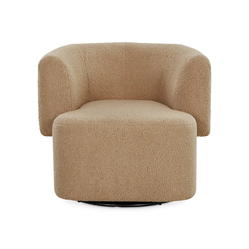 Tybalt - Faux Sheepskin Swivel Chair by Four Hands