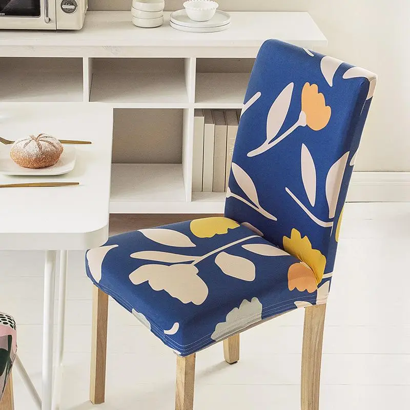 Housse de chaise imprimée douce en soie de lait