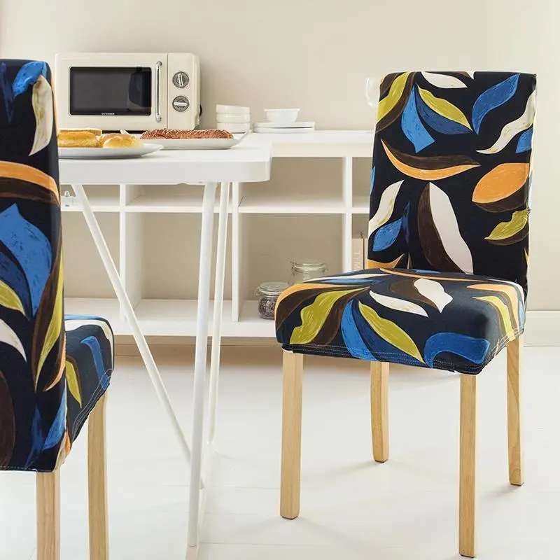 Housse de chaise imprimée douce en soie de lait