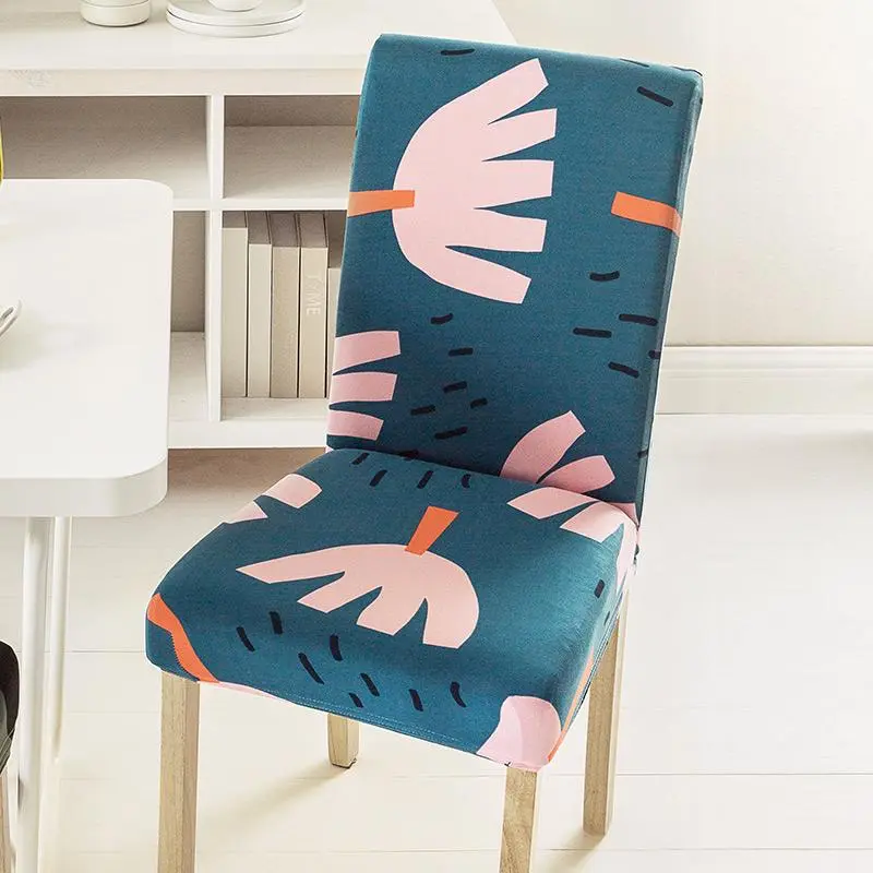 Housse de chaise imprimée douce en soie de lait