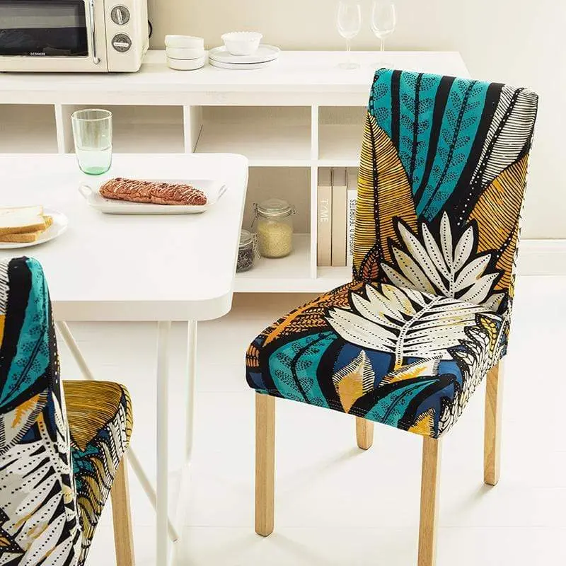 Housse de chaise imprimée douce en soie de lait