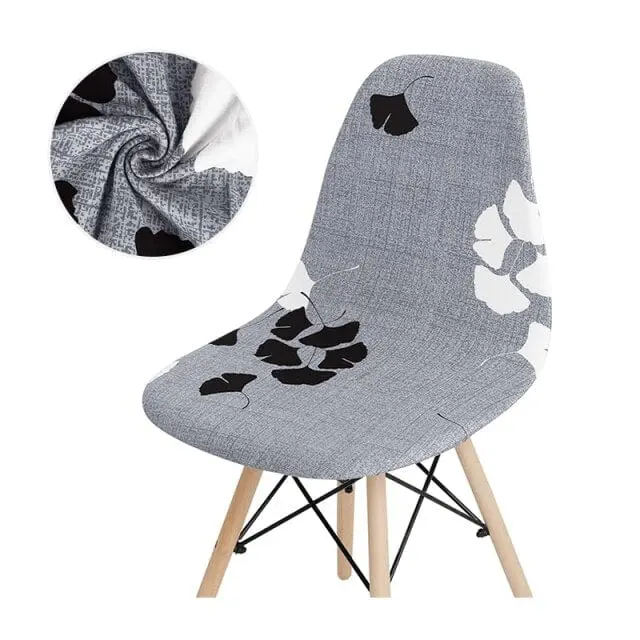 SCANBLACK - Housse de chaise scandinave imprimé