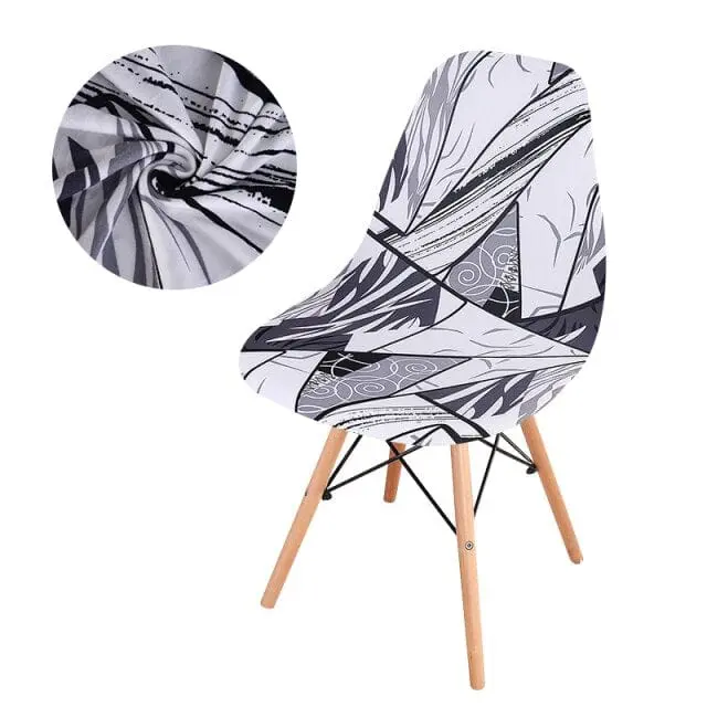 SCANBLACK - Housse de chaise scandinave imprimé